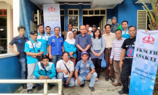 DISKUSI PERBURUHAN DENGAN PKM FH UNIVERSITAS TRISAKTI