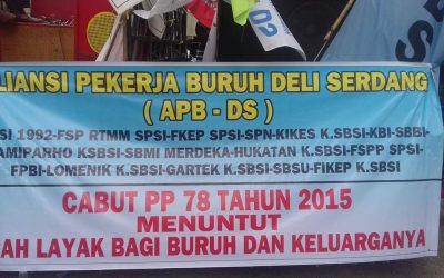 BURUH DELI SERDANG MENOLAK UPAH MURAH