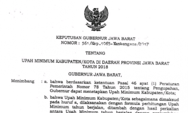 GUBERNUR PROVINSI JAWA BARAT PUN TUNDUK PADA PP NO 78/2015