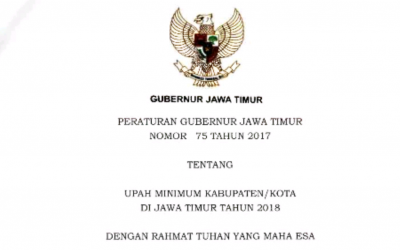 UMK SE – PROVINSI JAWA TIMUR DIKETOK SESUAI PP NO 78/2015