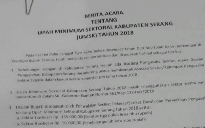 UMSK KABUPATEN SERANG 2018