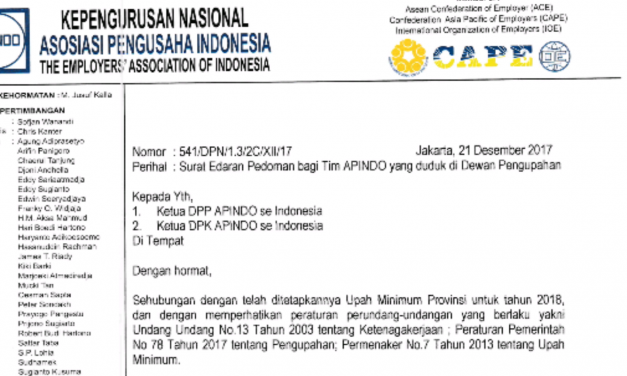 SOLIDNYA DEWAN PENGUPAHAN APINDO 