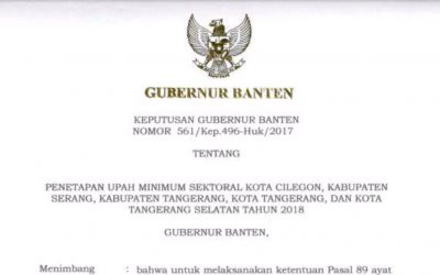 UMSK SEKTOR 5 BENTUK PELANGGENGAN UPAH MURAH DI KOTA TANGERANG