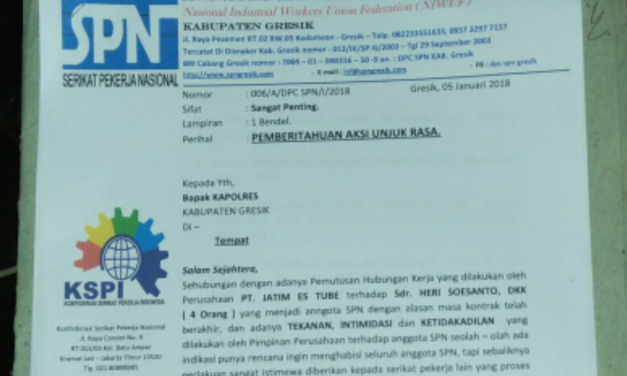 PHK DENGAN ALASAN HABIS KONTRAK TAPI BERBAU UNION BUSTING