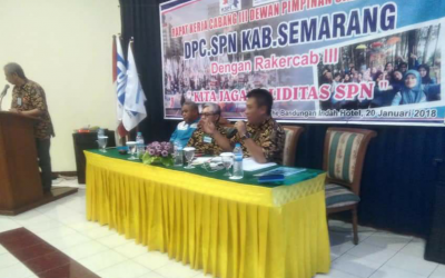 RAPAT KERJA CABANG III DPC SPN KABUPATEN SEMARANG
