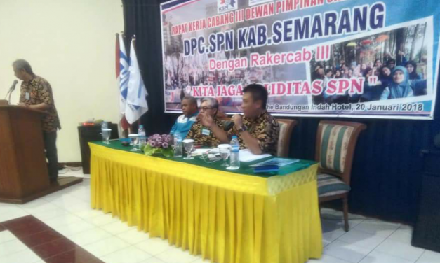 RAPAT KERJA CABANG III DPC SPN KABUPATEN SEMARANG