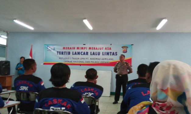 WORKSHOP TERTIB LANCAR LALU LINTAS PSP SPN KAWASAN INDUSTRI PT NIKOMAS GEMILANG