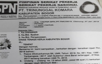 BIPARTIT DEADLOCK, PSP SPN TRINUNGGAL KOMARA LAPOR DISNAKER