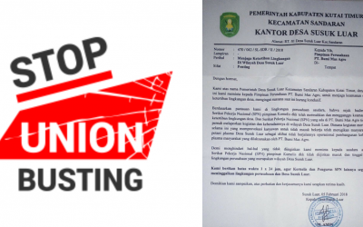 KEPALA DESA SUSUK AROGAN, MELARANG KEBEBASAN BERSERIKAT DI KUTAI TIMUR