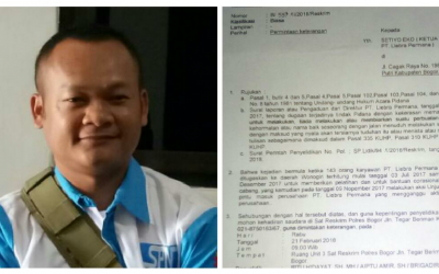 KETUA PSP SPN PT LIEBRA PERMANA JUGA DILAPORKAN KE POLISI