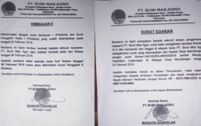 PD-NYA PT BUMI MAS AGRO DAN APARAT DESA KOMPAK HALANGI KEBEBASAN BERSERIKAT