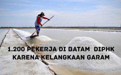 1.200 PEKERJA DI BATAM  DIPHK KARENA KELANGKAAN GARAM