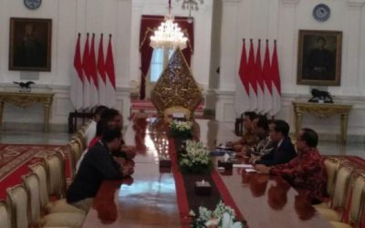 PERWAKILAN OJEK ONLINE DITERIMA JOKOWI
