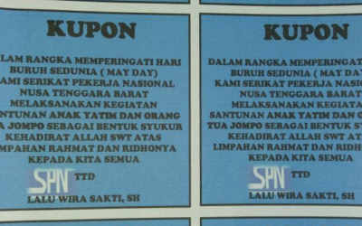 MAY DAY DENGAN UNRAS DAN BERBAGI SESAMA