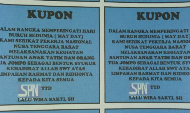 MAY DAY DENGAN UNRAS DAN BERBAGI SESAMA
