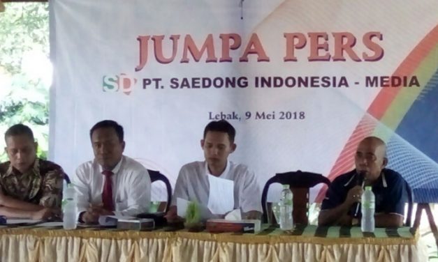 PT SAEDONG AKAN MENYELESAIKAN IMB INDUSTRI