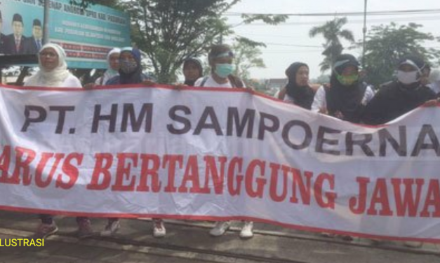 DEMO BURUH PT HM SAMPOERNA DIHADANG WARGA