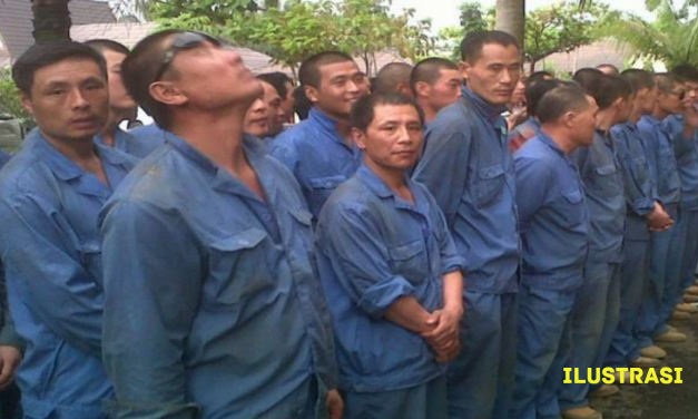 TKA KASAR ASAL CINA KERJA NGEBUBUT DI KABUPATEN BEKASI