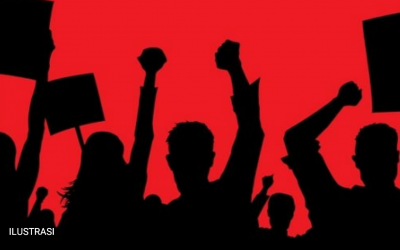 AKSI SOLIDARITAS, BURUH GERUDUK KANTOR DISNAKER CIKOKOL TANGERANG