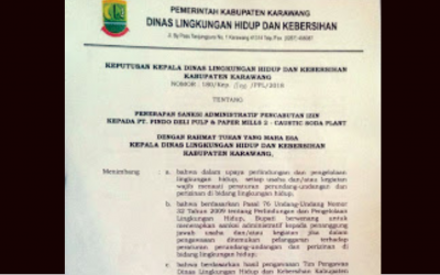 PT PINDO DELI PULP DAN PAPER MILLS 2 DICABUT IZIN OPERASINYA