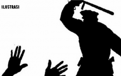 BURUH CV BAS BENTROK DENGAN POLISI