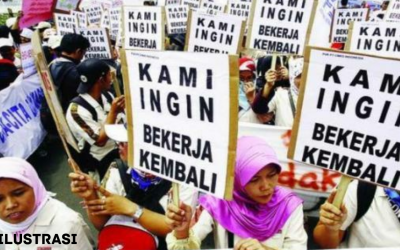 MENJELANG RAMADAN, PHK MENGHANTUI BURUH MIE SEDAAP GRESIK