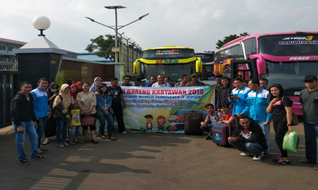 PELEPASAN MUDIK KARYAWAN 2018, PT PARKLAND WORLD INDONESIA 3 JEPARA