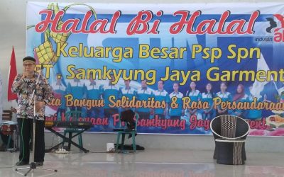 PSP SPN PT SAMKYUNG JAYA GARMENTS GELAR HALAL BI HALAL
