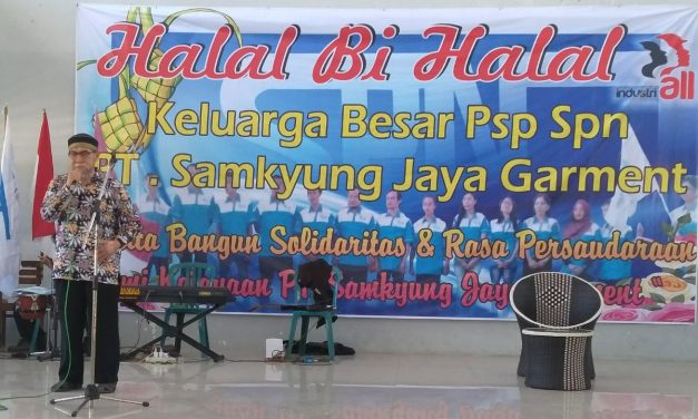 PSP SPN PT SAMKYUNG JAYA GARMENTS GELAR HALAL BI HALAL