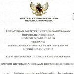 MENAKER MENERBITKAN PERMENAKER BARU TENTANG K3