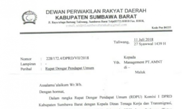 PHK SEPIHAK TERHADAP 34 KARYAWAN PT AMNT