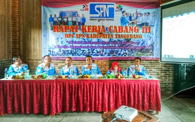 DPC SPN KAB TANGERANG TETAPKAN PROGRAM KERJA DAN RAPBO SATU TAHUN KE DEPAN