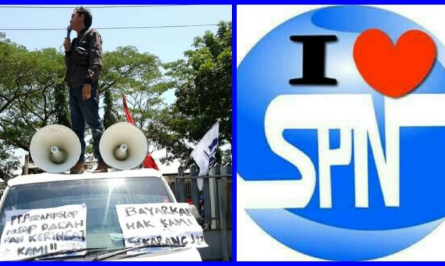 GABUNGAN SERIKAT PEKERJA UNJUK RASA DI PT PYRAMID MEGAH SAKTI MAKASAR