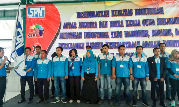 PELANTIKAN KEPENGURUSAN PSP SPN PT EAGLE NICE INDONESIA PERIODE 2018 – 2021