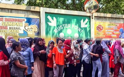 PELATIHAN TANGGAP DARURAT  DI PT MASTER WOVENINDO LABEL