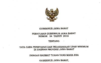 SPN PROVINSI JAWA BARAT MENOLAK PERGUB NO 54/2018