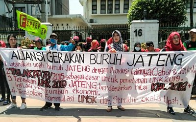 GERBANG TUNTUT KENAIKAN UMK 2019 25 PERSEN