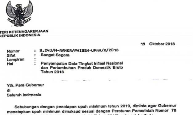 KEMBALI MENAKER INTERVENSI KENAIKAN UPAH MINIMUM