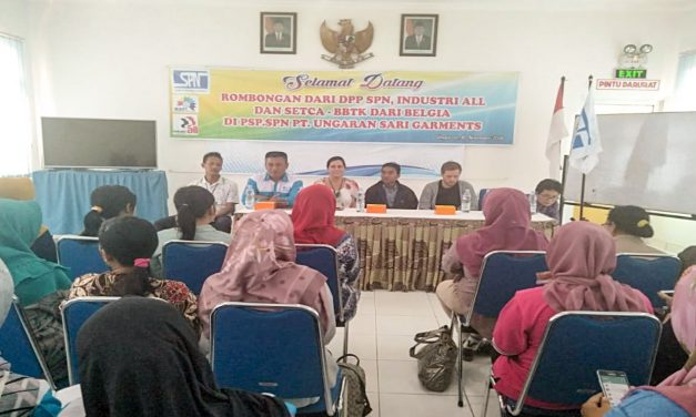 INDUSTRI ALL DAN SETCA-BBTK KUNJUNGI PSP SPN PT UNGARAN SARI GARMENTS