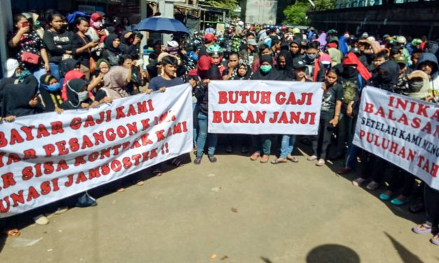 AKSI UNJUK RASA LANJUTAN DI PT SUNINDO ADIPERSADA KABUPATEN BOGOR