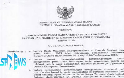 UPAH PADAT KARYA KEMBALI BERLAKU DI KABUPATEN PURWAKARTA