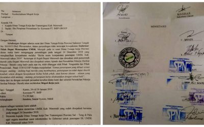 RENCANA MOGOK KERJA, FRONT SERIKAT PEKERJA LAYANGKAN PEMBERITAHUAN