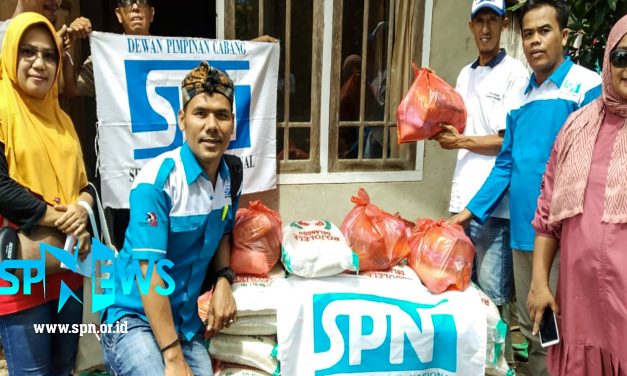 SOLIDARITAS PSP SPN PANCAPRIMA EKABROTHERS DAN DPC SPN KOTA TANGERANG UNTUK KORBAN BENCANA TSUNAMI LAMPUNG