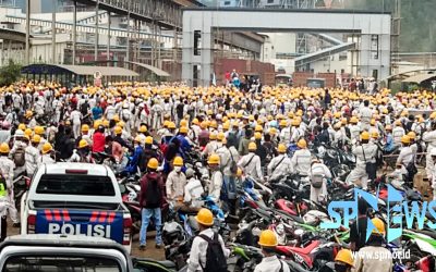 MESKI DIINTIMIDASI, RIBUAN KARYAWAN PT IMIP SITE MOROWALI TETAP LAKUKAN MOGOK KERJA