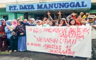 PEKERJA PT DAMATEX SALATIGA TOLAK PESANGON DICICIL 30 BULAN