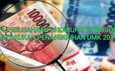 21 PERUSAHAAN MENANGGUHKAN UPAH DI KABUPATEN BOGOR