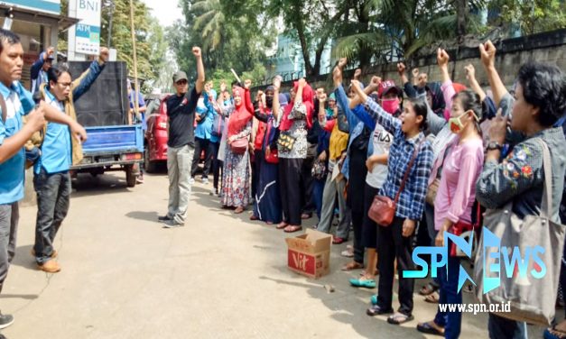 AKIBAT INGKAR PEMBAYARAN SISA UPAH, PSP SPN PT SUNINDO ADI PERKASA KEMBALI UNJUK RASA