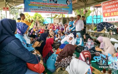 AKSI SOLIDARITAS KP INDUSTRIALL DAN KP SPN UNTUK BURUH SKB