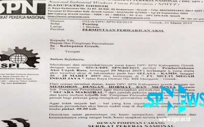SPN KABUPATEN GRESIK AKAN UNRAS DI PT MULTI MEGAH INDAH JAYA