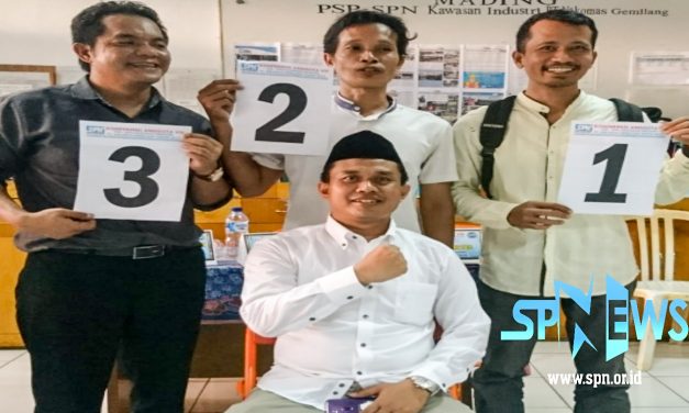 PENGUNDIAN NOMOR URUT CALON KETUA PSP SPN KAWASAN INDUSTRI NIKOMAS GEMILANG TAHUN 2019